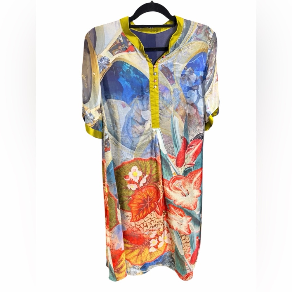 Jean Paul Gaultier Multicolor Floral Midi Dress